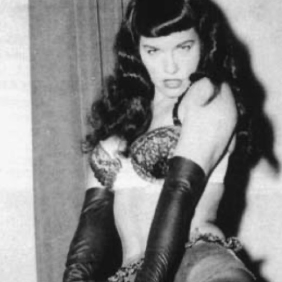 Vintage Betty Paige x Olivia Berardinis Black Shirt L - Picture 9 of 11